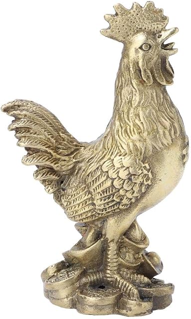 Hilitand Rooster Statue Brass Feng Shui Decoration Meaning Health Wealth Good Luck