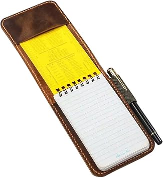 Personalized Genuine Leather Notepad Cover for Rite in the Rain 3" x 5" 4" x 6"
