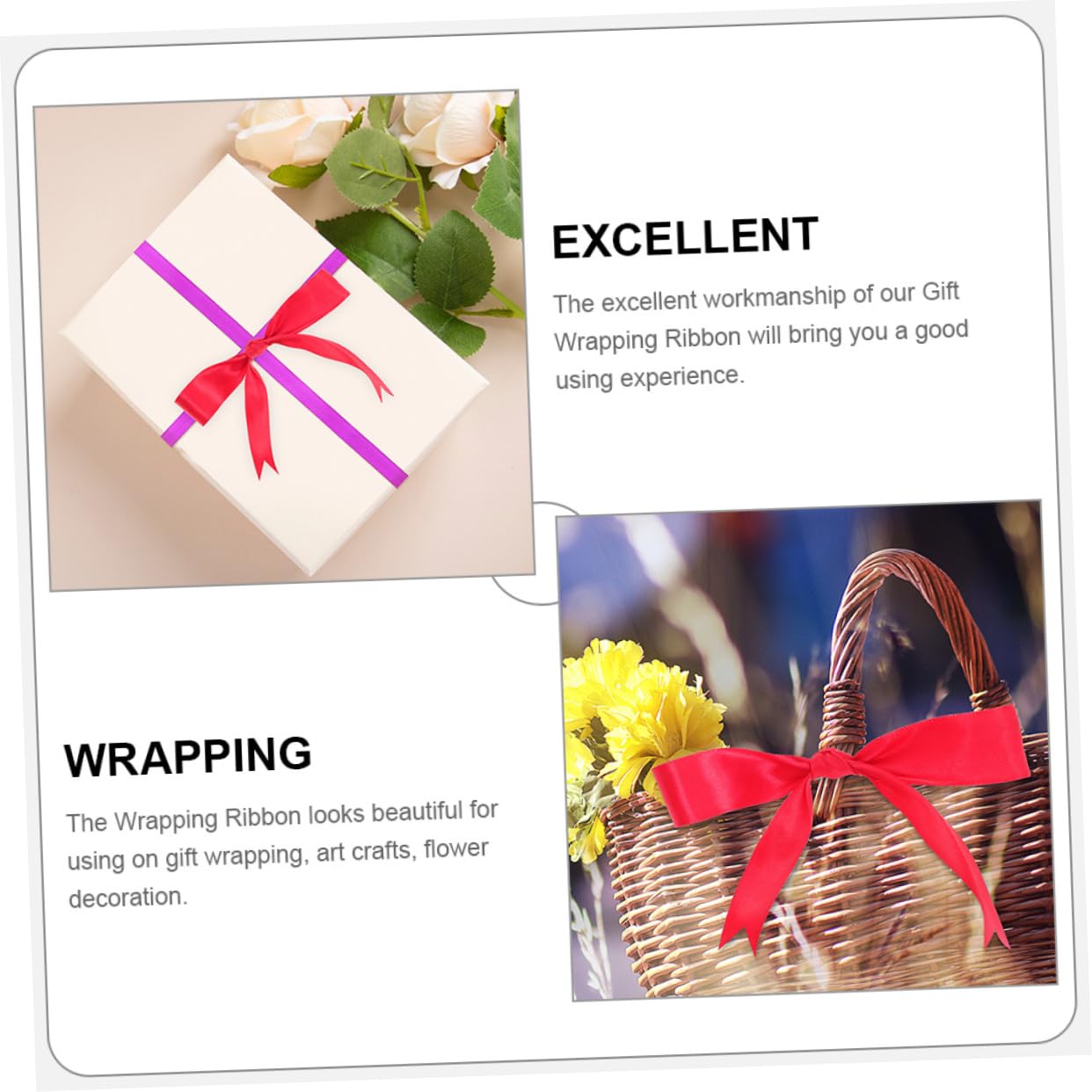 12rollos Cintas De Satinado Anchas Para Manualidades y Envolver Regalos