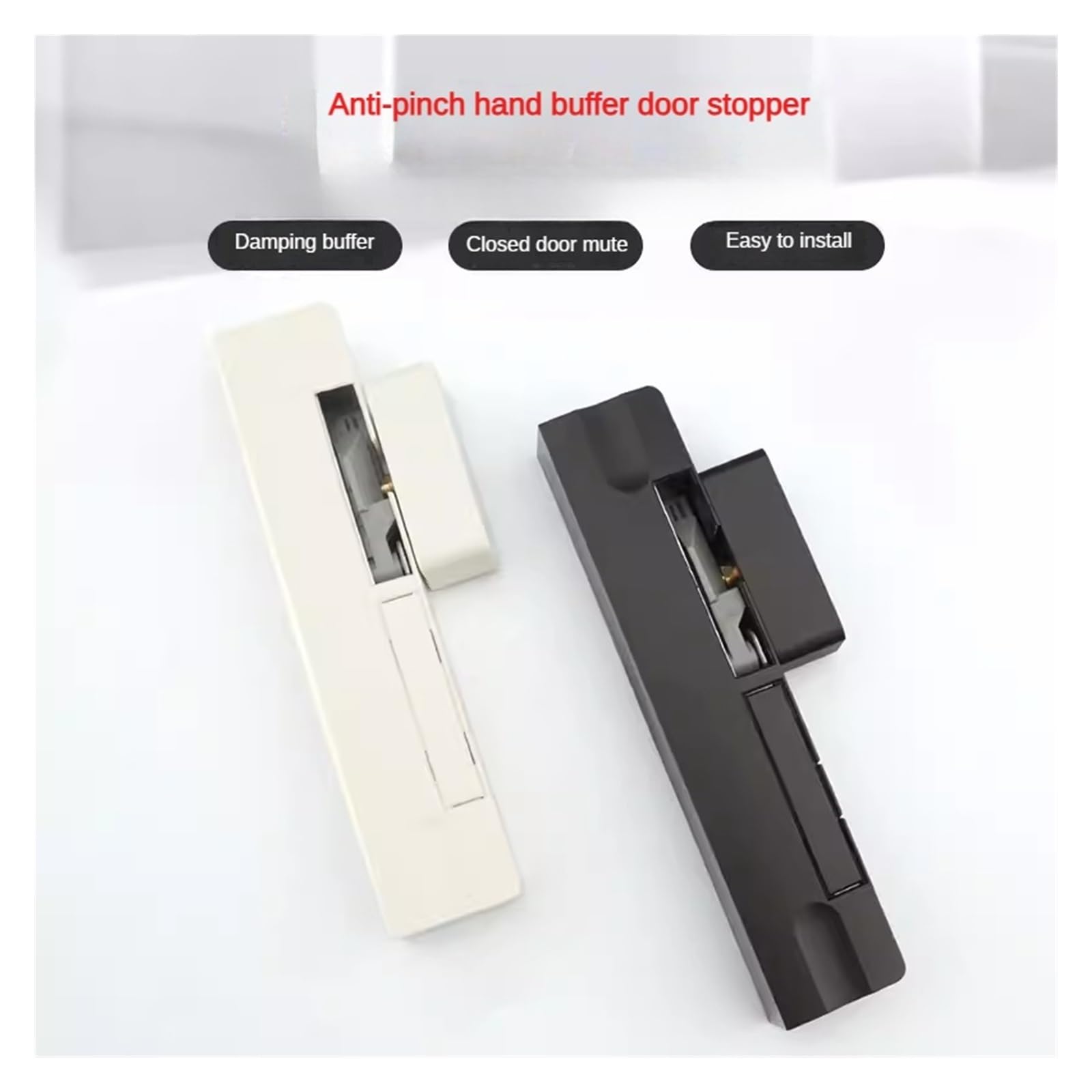 chiudiporta a molla chiudiporta automatico a induzione fermaporta attrezzatura for chiusura automatica porte supporto silenzioso hardware posizionamento e arresto tampone(Brownright Side Open)