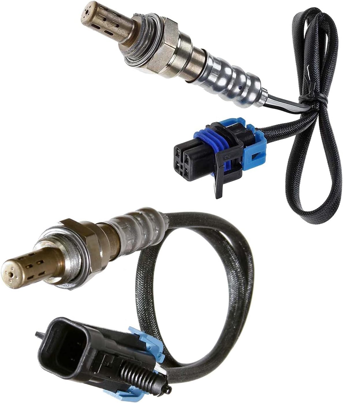 Maxfavor 2Pcs Upstream and Downstream Oxygen Sensor O2 Sensor Replacement for 2003 2002 Chevy Trailblazer GMC Envoy Olds Bravada 4.2L O2 Sensor 234-4112 234-4285