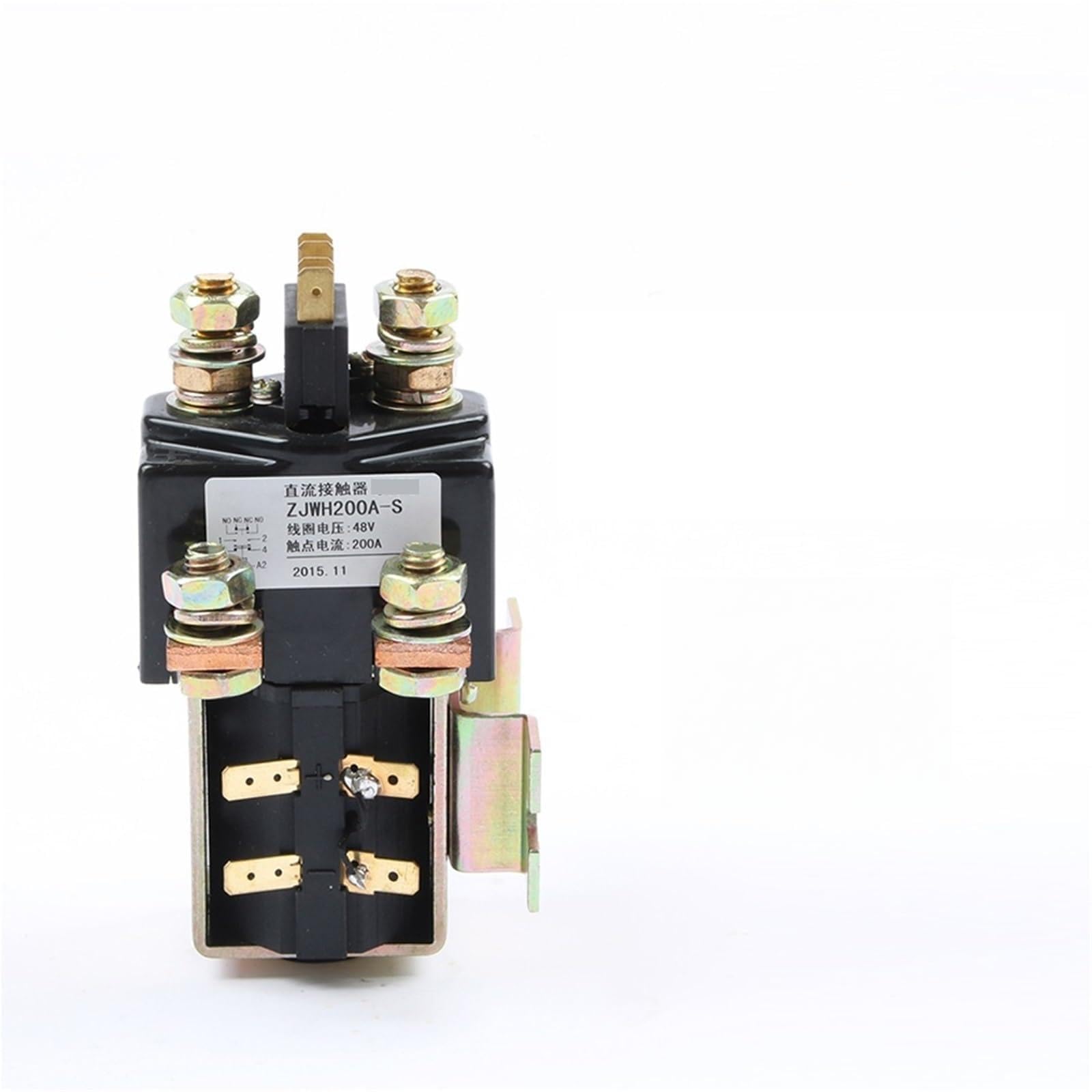 QfUxYYSLD SW181-S NO+NC Contactor 12V 24V 36V 48V 60V 72V 200A DC ZJWH200A-S for Forklift Handling, Drawing, Grip, Vehicle, Automobile Winch, Pump Motor(72V)