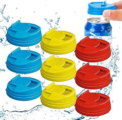 Fundas para latas de soda, fundas para latas de soda y cola, protector redondo, tapón de plástico reutilizable o protector para latas de tamaño