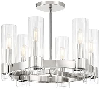 Minka Lavery Vernon Place 20 1/4" Wide Chrome 6-Light Chandelier