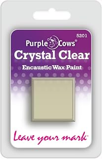 Purple Cows 5201 Encaustic Wax Cube, Crystal Clear