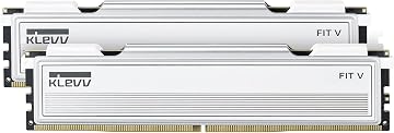 KLEVV FIT V 32GB (2X 16GB) DDR5 Gaming RAM 6000MT/s PC5-48000 No almacenado Non-ECC 1,35V CL30 Kit de módulos de Memoria