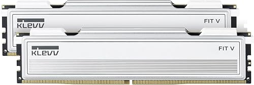 KLEVV FIT V 32GB (2X 16GB) DDR5 Gaming RAM 6000MT/s PC5-48000 No almacenado Non-ECC 1,35V CL30 Kit de módulos de Memoria