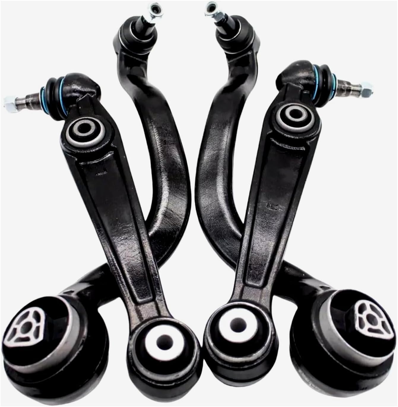 4PCS Front Suspension Control Arm Kit with Ball Joints Compatible with 2014–2018 BMW X5, 2015–2019 BMW X6