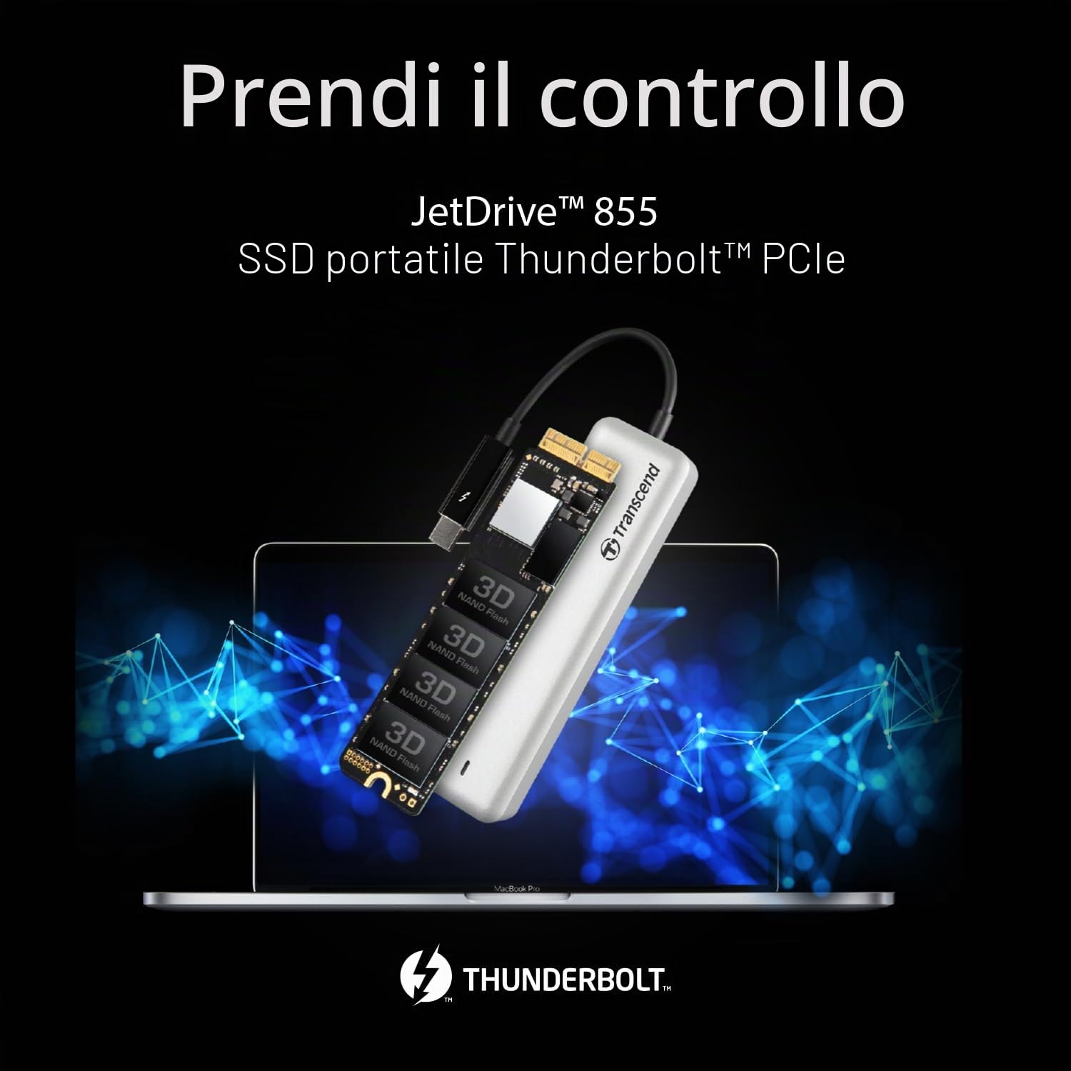 Transcend TS480GJDM855 JetDrive 855 SSD con Custodia 480 GB per MacBook Air 11" e 13", Metà 2013-2017, MacBook Pro Retina 13" e 15", Fine 2013-Metà 2015, 1600/1300 MB/s