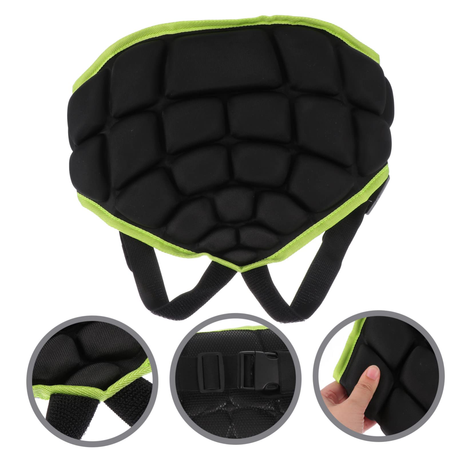 INOOMP 3 Pcs Butt Pad for Boys and Girls Skating Pads for Boys and Girls Boys Protective Cushion Boys and Girls Skiing Protector Black