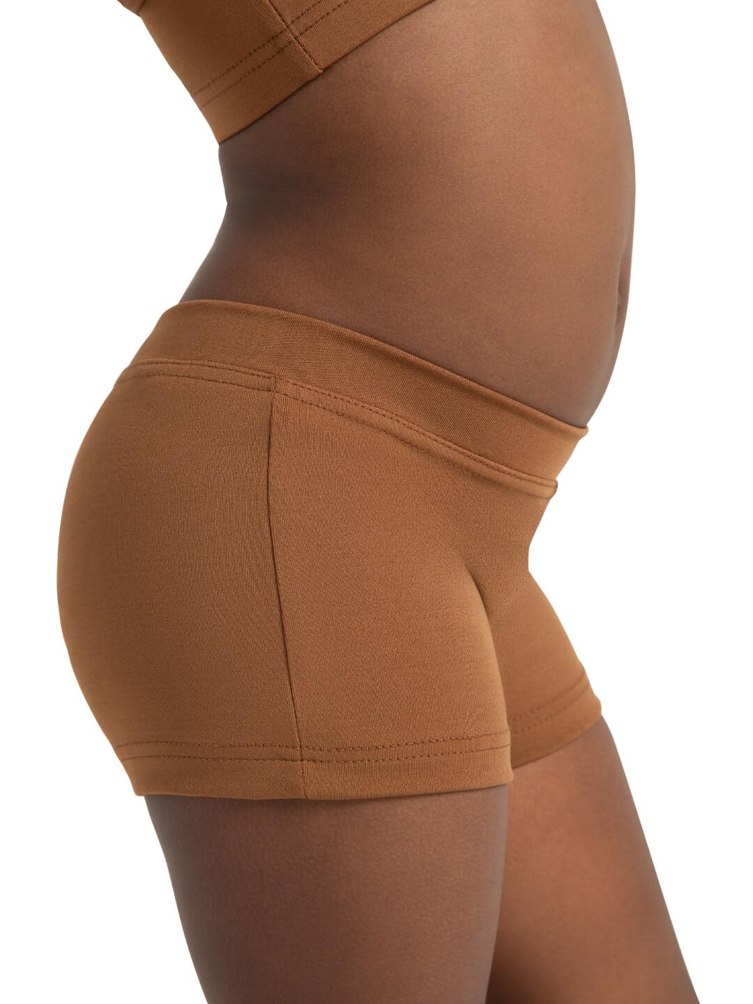 Capezio Boys Cut Low Rise Short-Girls, Brown