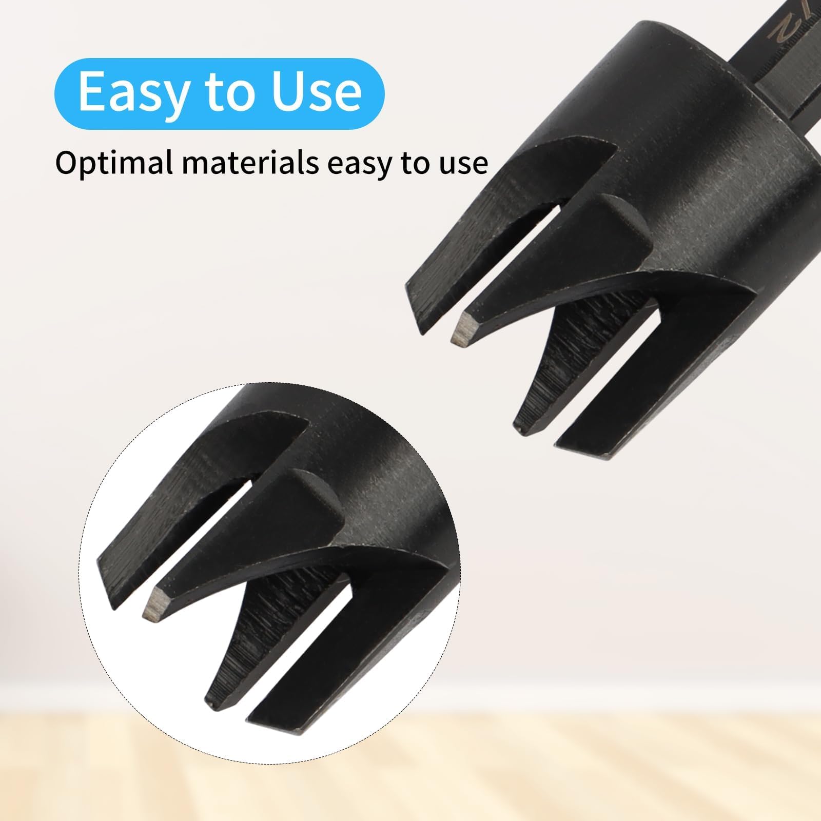 Snapklik.com : 8 Pack Wood Plug Cutter Drill Bit Set, Straight And ...