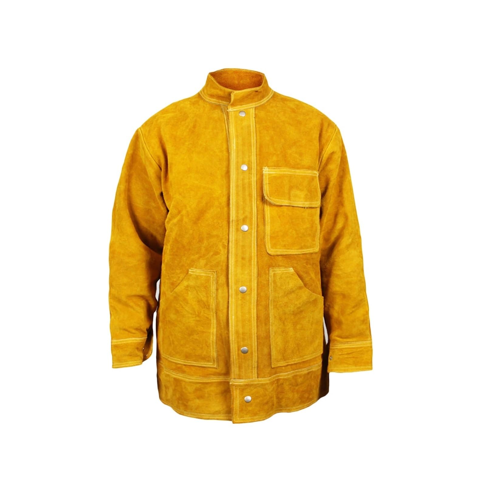 Chaqueta de Soldadura de Verano Camisas Ropa de Cuero Resistente al Fuego(XXXL)