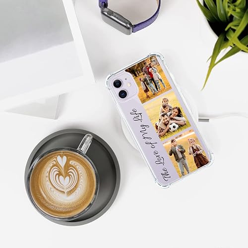 Miniatura 10 de SuSuTiFy Funda de teléfono personalizada para iPhone 11, funda personalizada con collage de fotos de múltiples imágenes, funda protectora