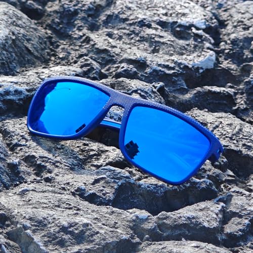 Image of ZENOTTIC Polarized Sunglasses for Men Lightweight TR90 Frame UV400 Protection Square Sun Glasses