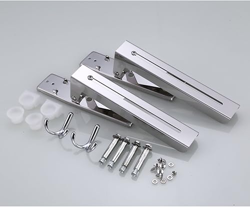 Miniatura 4 de Motong - Soporte de pared para horno de microondas de acero inoxidable con gancho extraíble