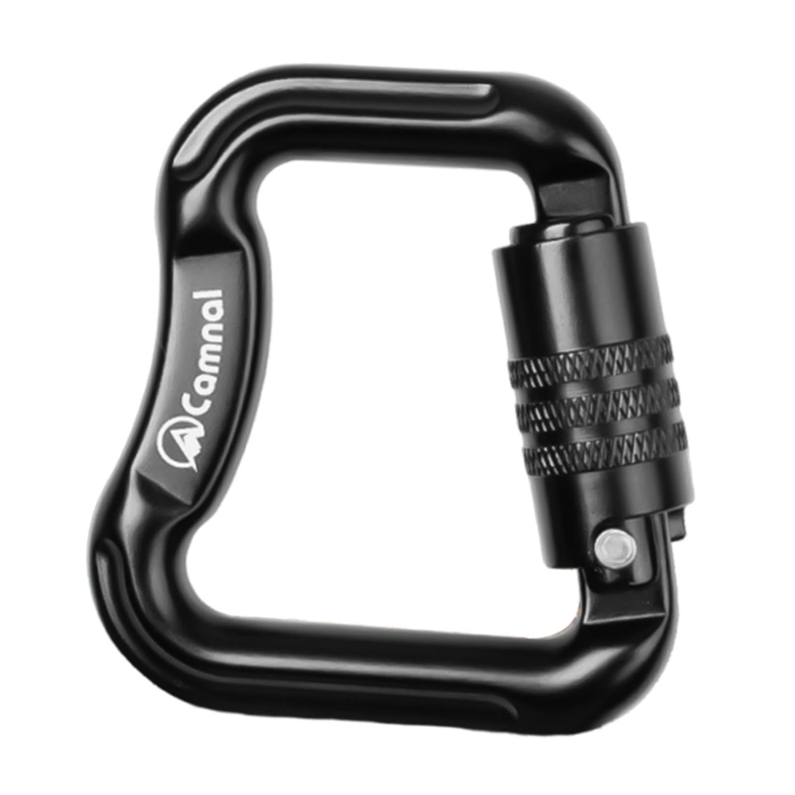Mosquetón Escalada Clip Parapente Bloqueo Aluminio Compacto Ligero Adecuado para Equipos de Excursionismo Deportes Al Aire Libre Rescates