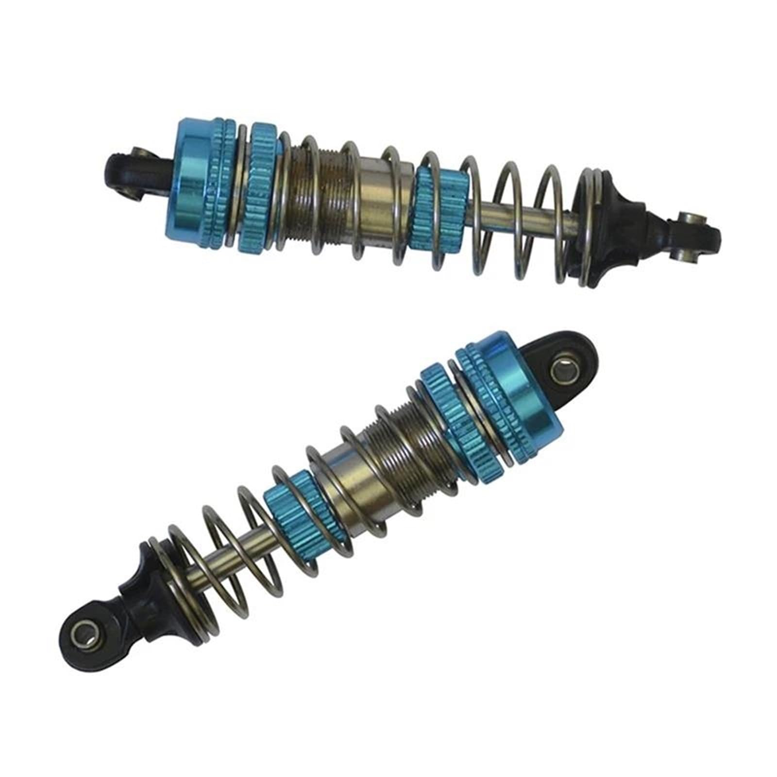 Amortiguador de Choque RC para XLF F-16 F-17 1/14 Piezas De Repuesto Coche Teledirigido Accesorios Actualización 4 Uds Amortiguadores Metal Reemplazo Amortiguador(Blue)