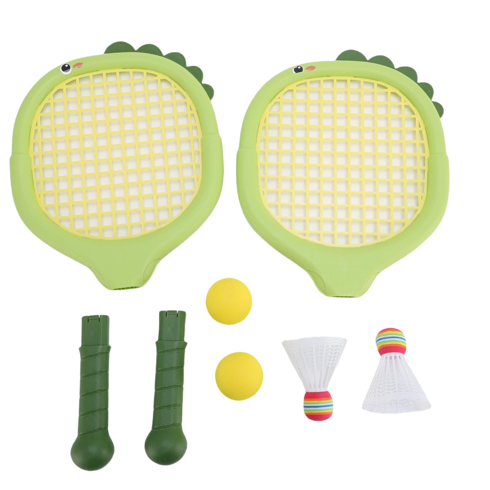 Juego de Raquetas de Tenis y Bádminton para Niños con 2 Volantes y 2 Pelotas