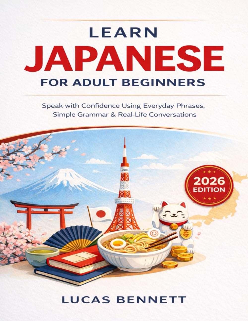 Learn Japanese for Adult Beginners (2026 Edition): Speak with Confidence Using Everyday Phrases, Simple Grammar & Real-Life Conversations