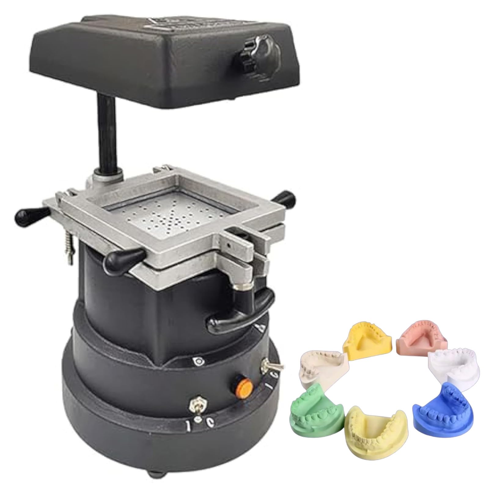 1200W Dental Vacuum Forming Machine for Orthodontics Heat Molding Lab Equipment Enhanced Adsorption Professional Dental Laminating for Retainers