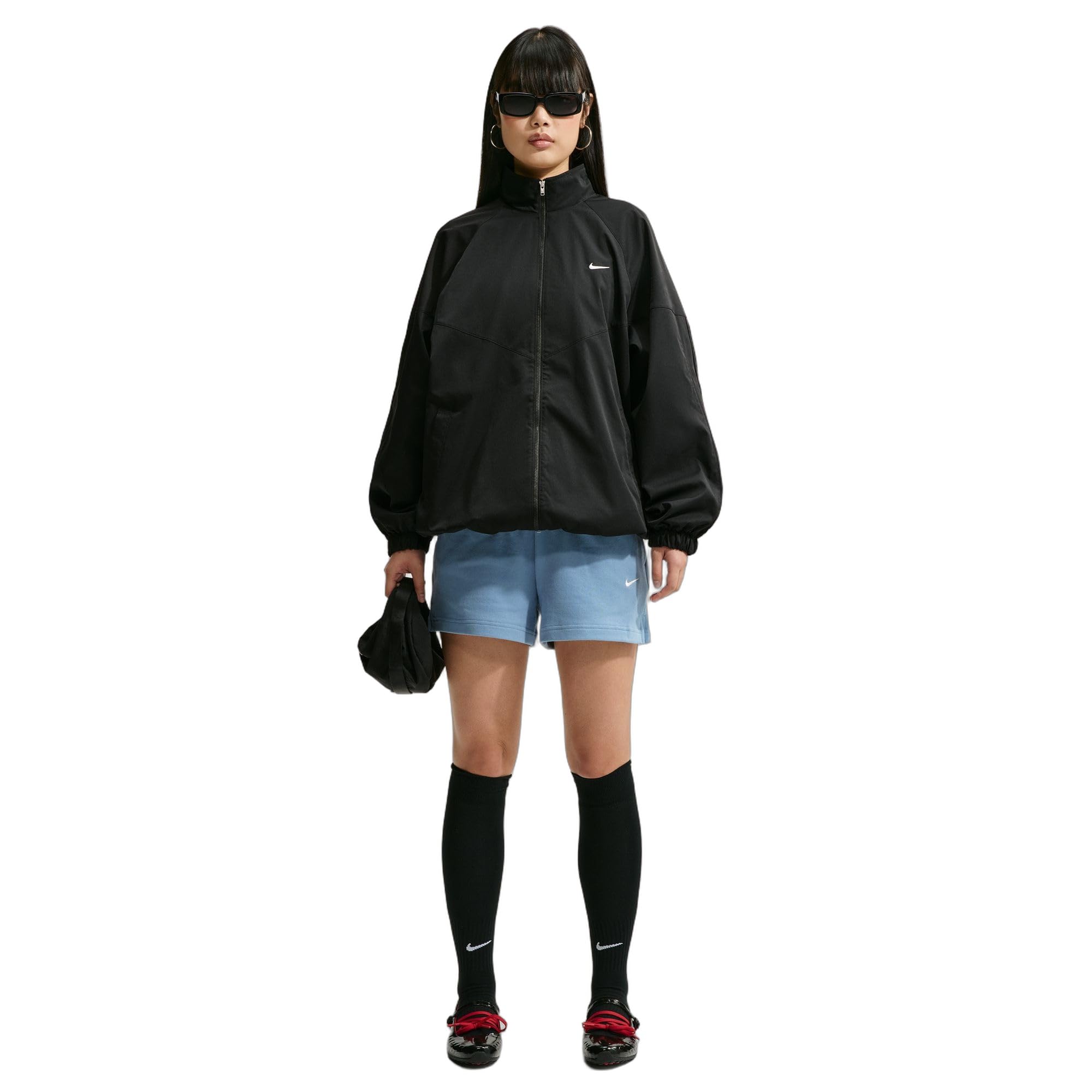 NIKE Nike Studio Fleece Lightweight "French Terry" Shorts Mit Mittelhohem Bund Für Damen - Shorty Kobiety