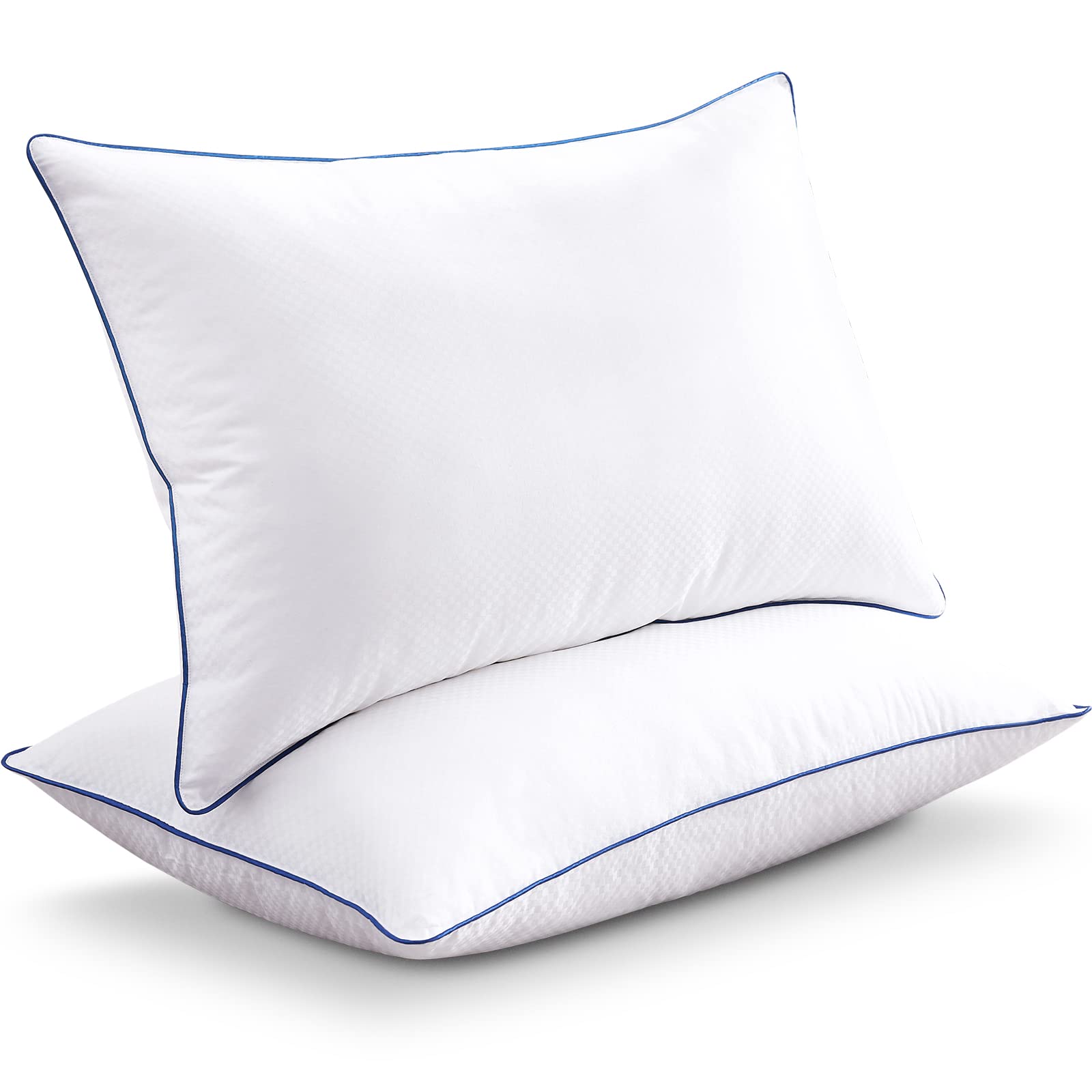 Bed Pillows for Sleeping 2 Pack  Plush Pillows for Side and Back Sleepers Luxury Hotel Collection Gel Pillow Down Alternative Cooling Pillows with Breathable Cover Soft Queen Size