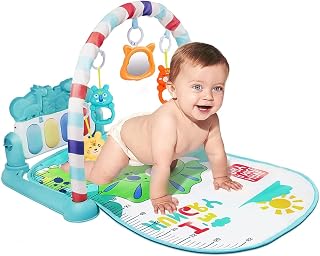 Baby Play Mat Baby Gym Baby Play Mats for Floor Play Piano Gym with Lights & Sensory Toys Play Mats for Babies and Toddlers Boy & Girl Gifts for Newborn Baby