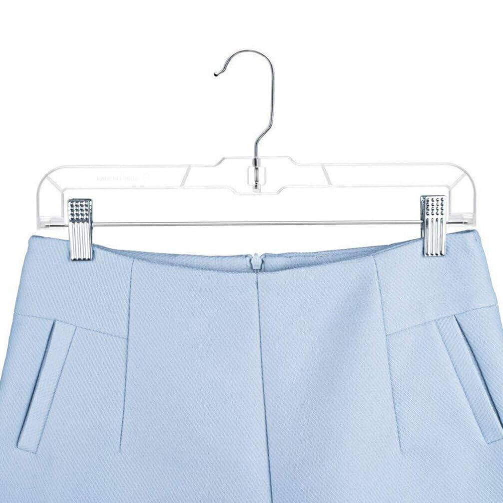 Alipis 10pezzi Grucce Trasparenti Regolabili Con Clip Per Pantaloni e Gonne Da Materiale Premium Con Gancio Hook Per Abbigliamento Variabile