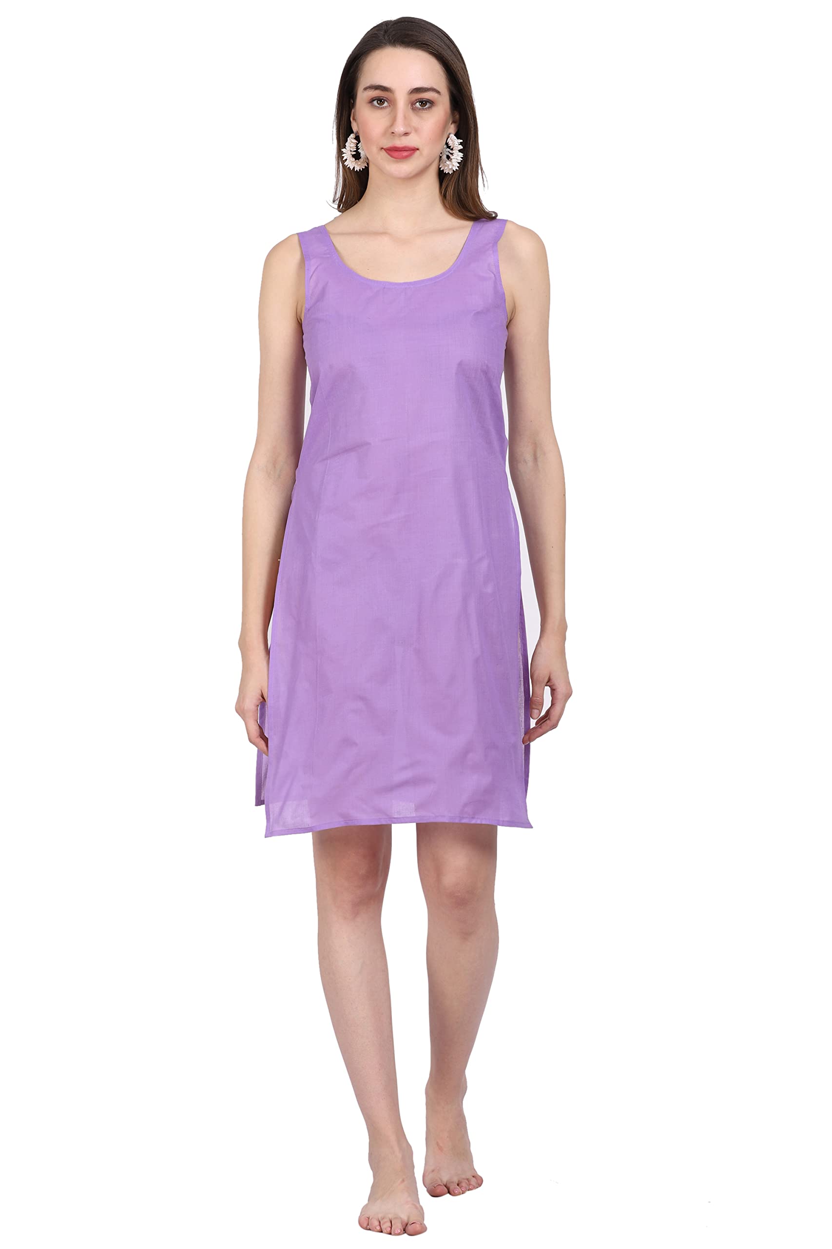 Cotton Long Camisole for Women - Full-Length Slip for Kurtis & Dresses - Comfortable Innerwear - Long Sameez-image-35