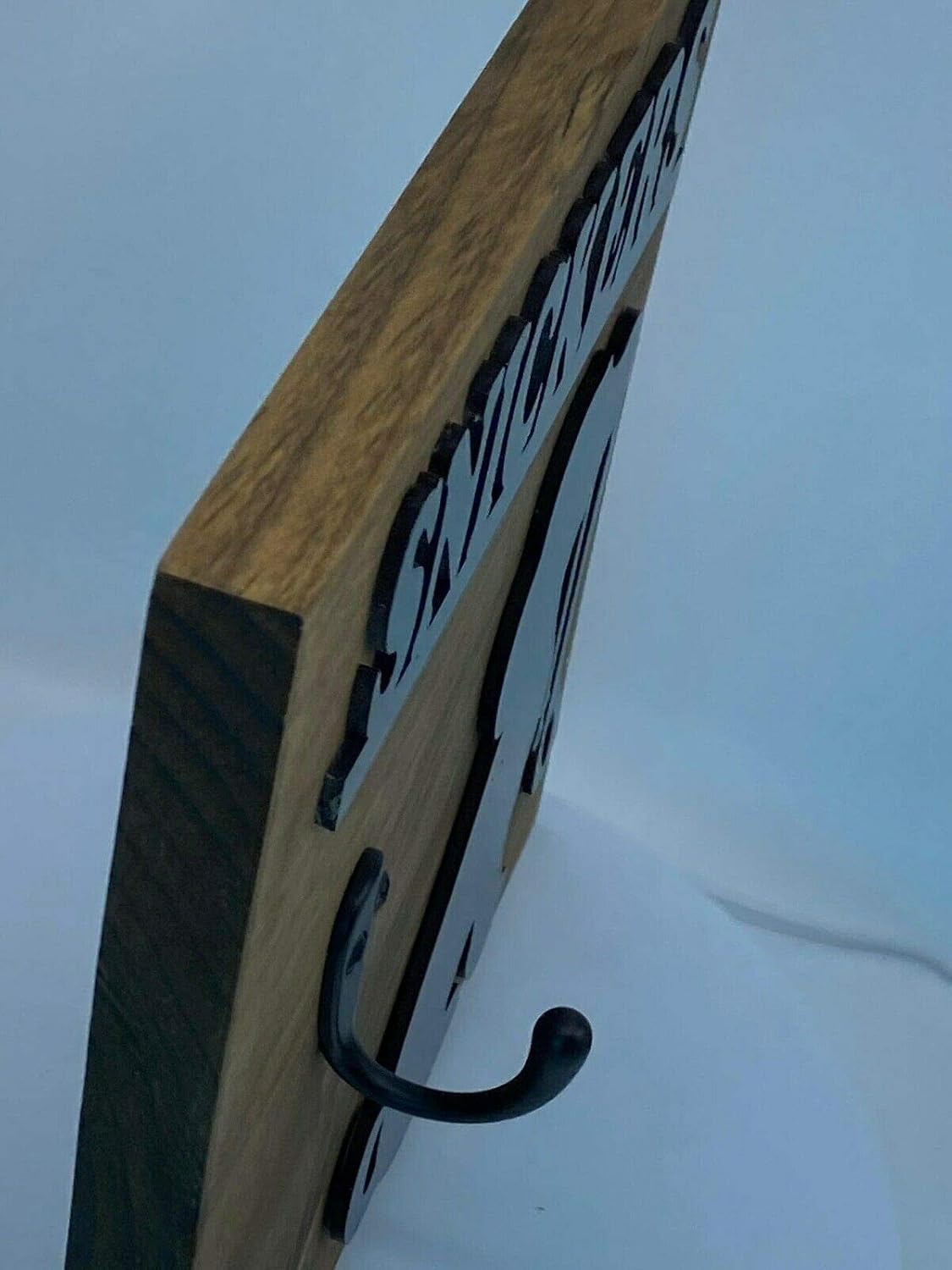 Personalized Wooden Dog Leash Hangers Custom Leash Holder Pet Hook Name Sign Dog Heart Design Wall Organizer Decor, Hook and Hardware Is Installed Ready to Use, No More Where's The Leash? A Must Have