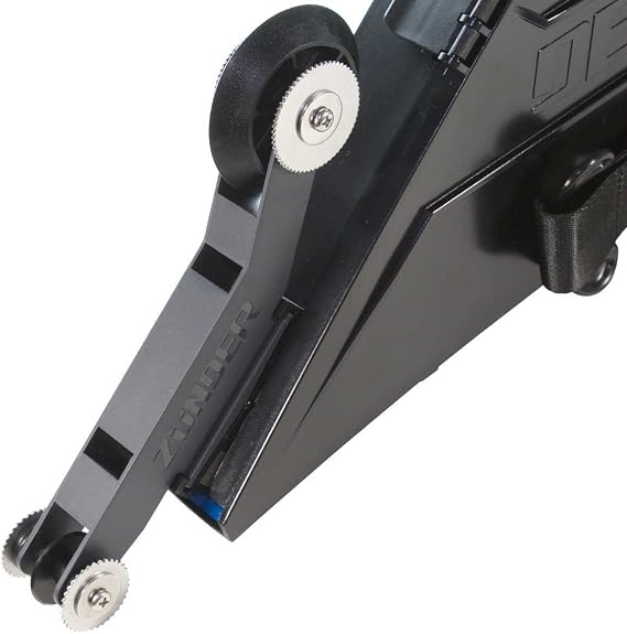DELKOtools ZUNDER Drywall Banjo Taping Tool with Reversible Inside Corner Roller Wheel - Dual Right/Left Hand Operation