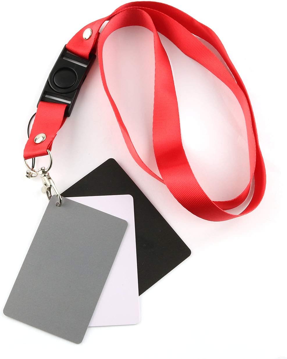 LRONG 3PCS Grey Card White Balance Card 18 Exposure Photography Card Custom