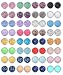 32 pares de 10 mm Faux Druzy Stud pendientes conjunto de acero inoxidable pendientes redondos pendientes pendientes joyería para mujeres niñas (32 pares)