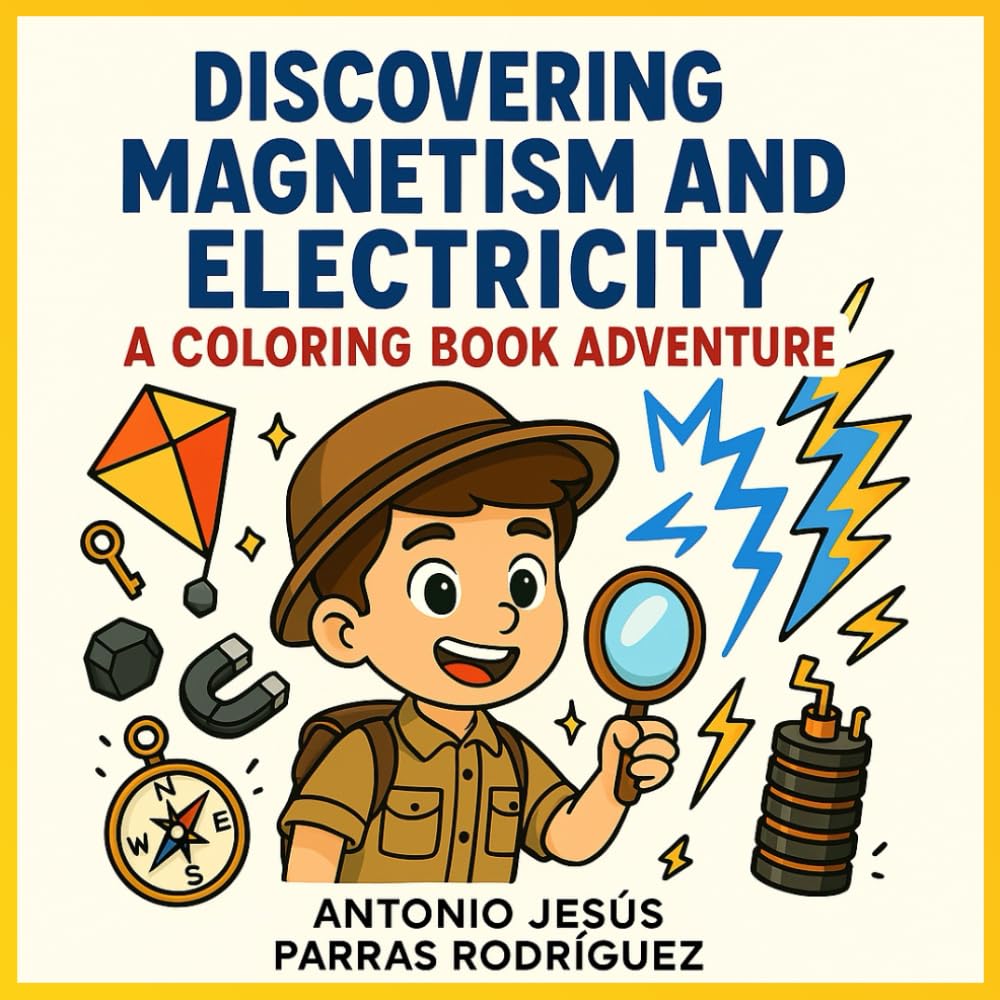 Discovering Magnetism and Electricity: A Coloring Book Adventure