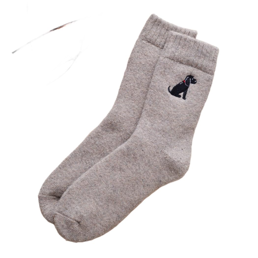 Sweet William Designs Unisex Taupe Black Cocker Spaniel Dog Walking Socks