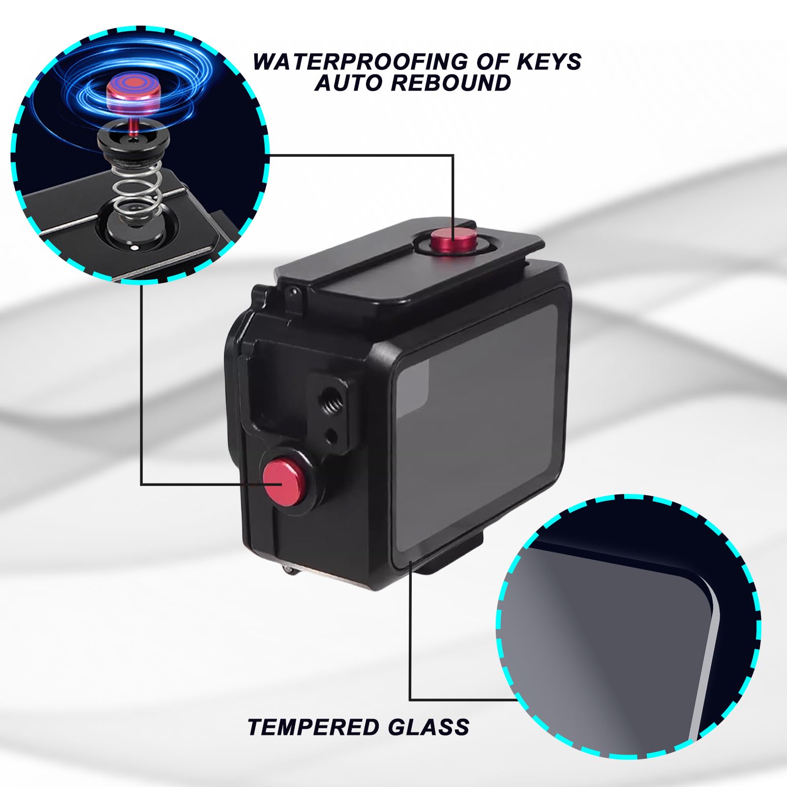 Gopro Hero 13 80M/263FT Waterproof Case For GoPro Hero 9-13