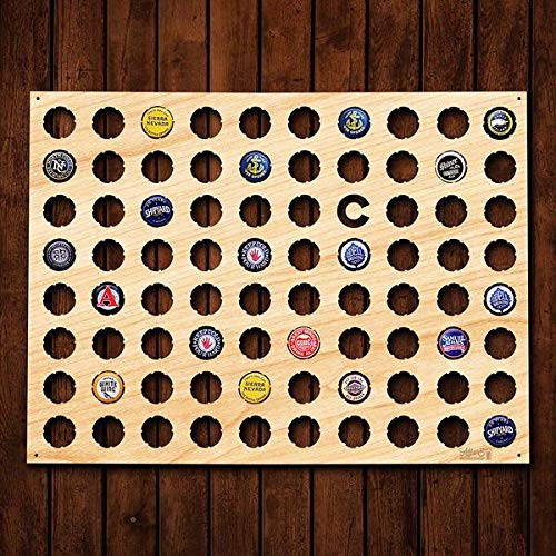 Tableau bière capsule bois rectangle haut de gamme modèle M0088 3 nuances