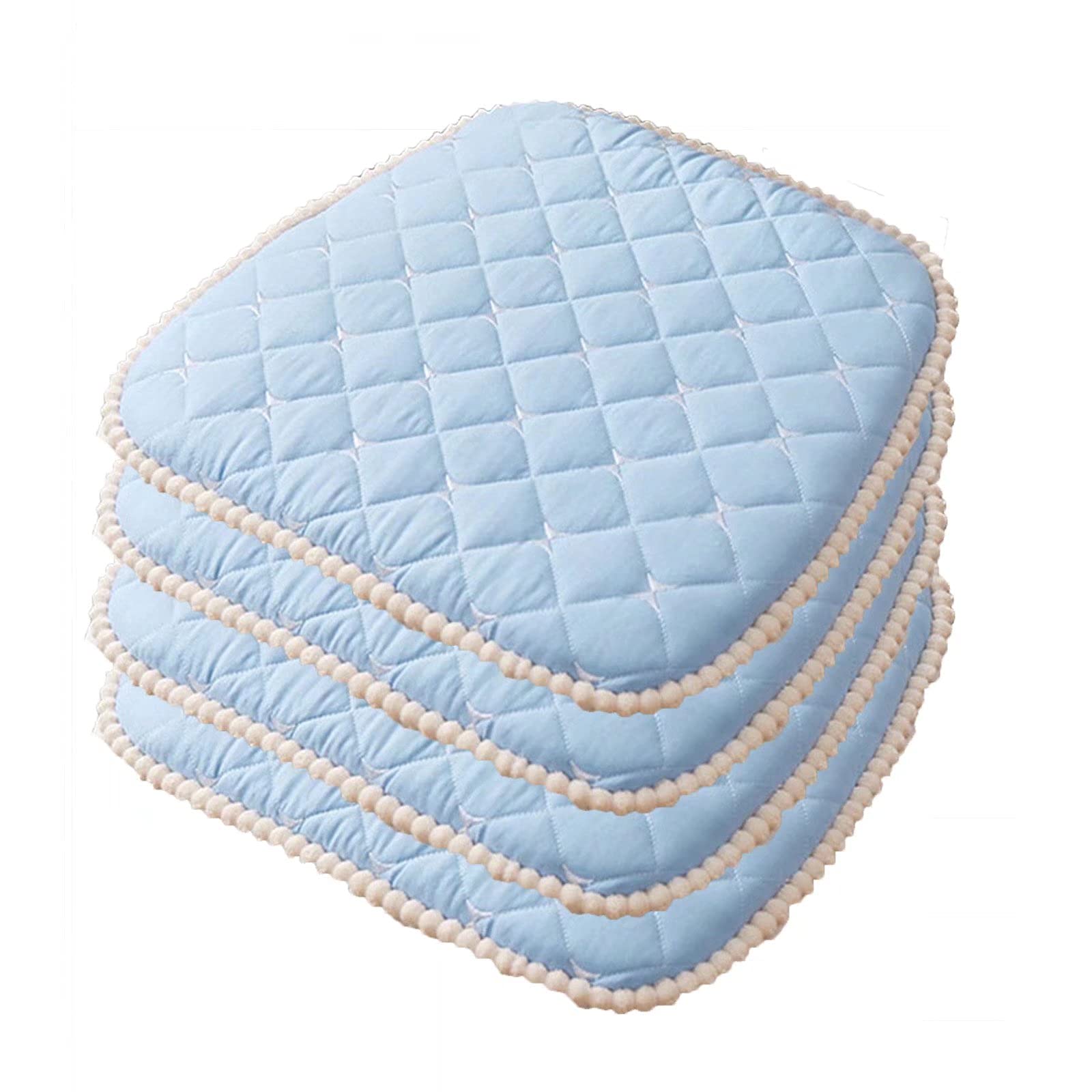 Cojines de asiento de cocina de alta comodidad y elegante diseño a cuadros azul