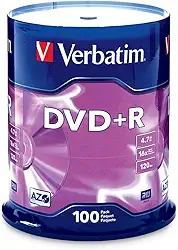 Verbatim 95037 DVD+R 4.7GB 16x AZO Recordable Media Disc - 50 Disc Spindle