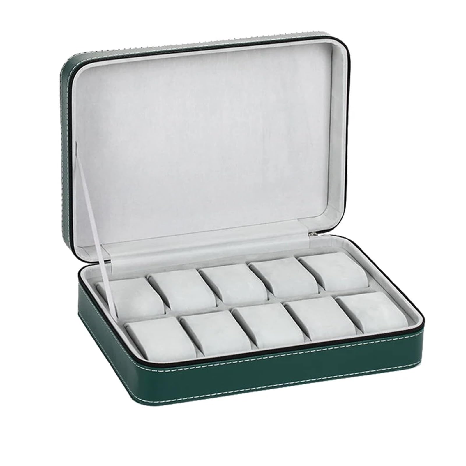 Uhrenbox 2/4/6/8/10/12 Slots Uhr Koffer Organizer Tragbare Zipper Uhr Fall Armbänder Männer und Frauen der multifunktionale Display Box Uhrenkoffer(14)