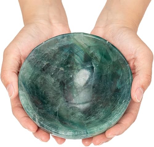 Miniatura 8 de MOGEMT Cuenco de cristal de cuarzo rosa natural tallado a mano redondo con cristales rosas con piedras preciosas para reiki, regalo de decoración