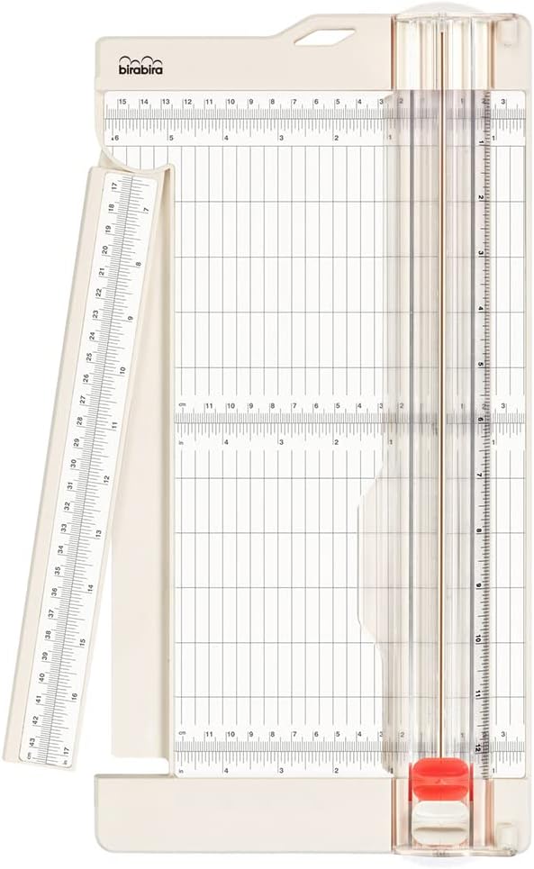 BiraBira Trimmer and Scorer with Swing-Out Arm, 12" x 6" Base | for Coupons Craft Paper and Photo