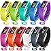 SKYLET Compatible with Garmin Vivofit Bands, Soft Silicone Colorful Fitness Replacement Bands Compatible with Garmin Vivofit 1(No Tracker)