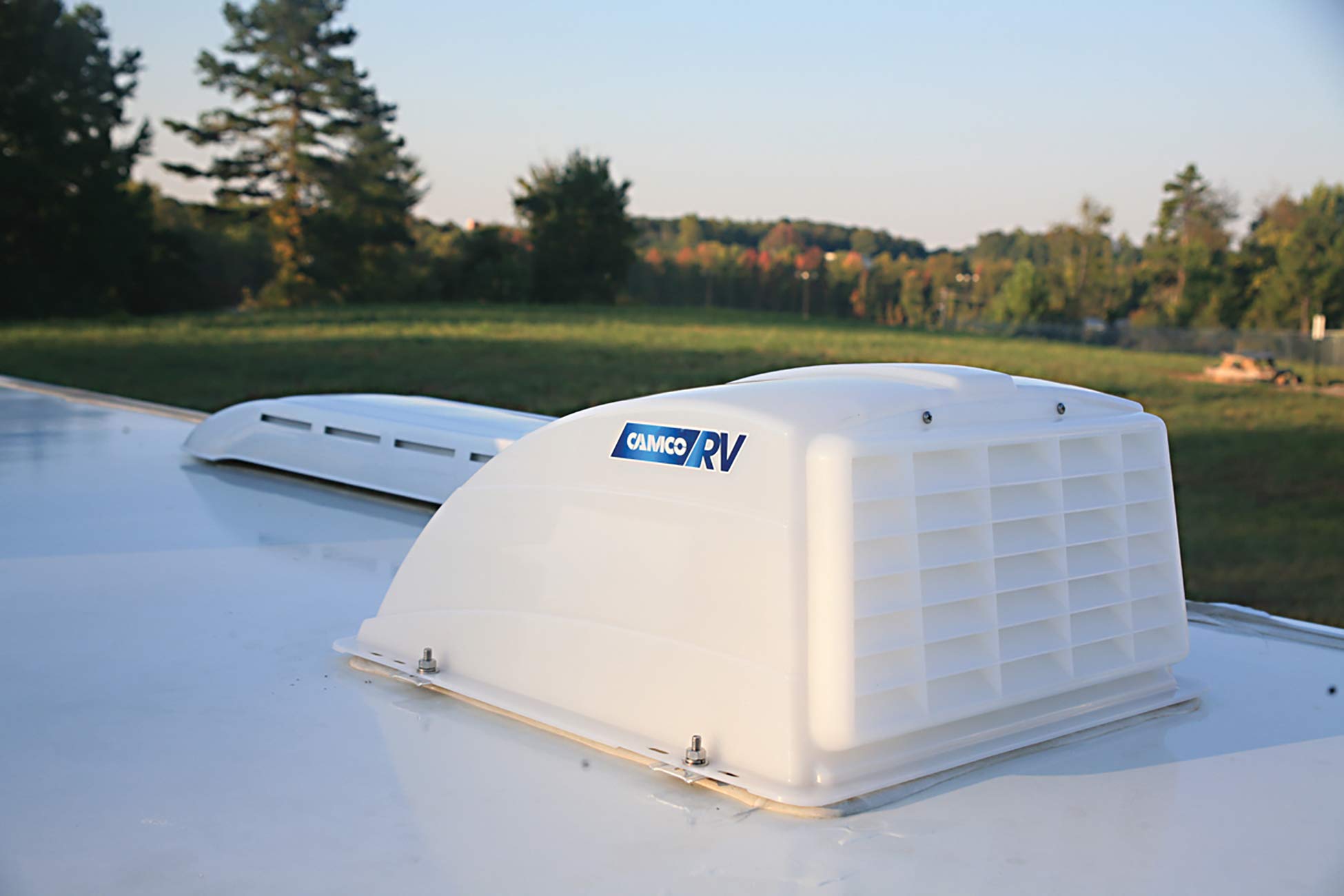 Camco Camper/RV Roof Vent Cover | Features Aerodynamic High-Flow Ventilation Design & Fits 14" X - View #11