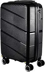 Mala de Bordo 10KG Polipropileno Inquebrável Expansível Dubai (Preta)