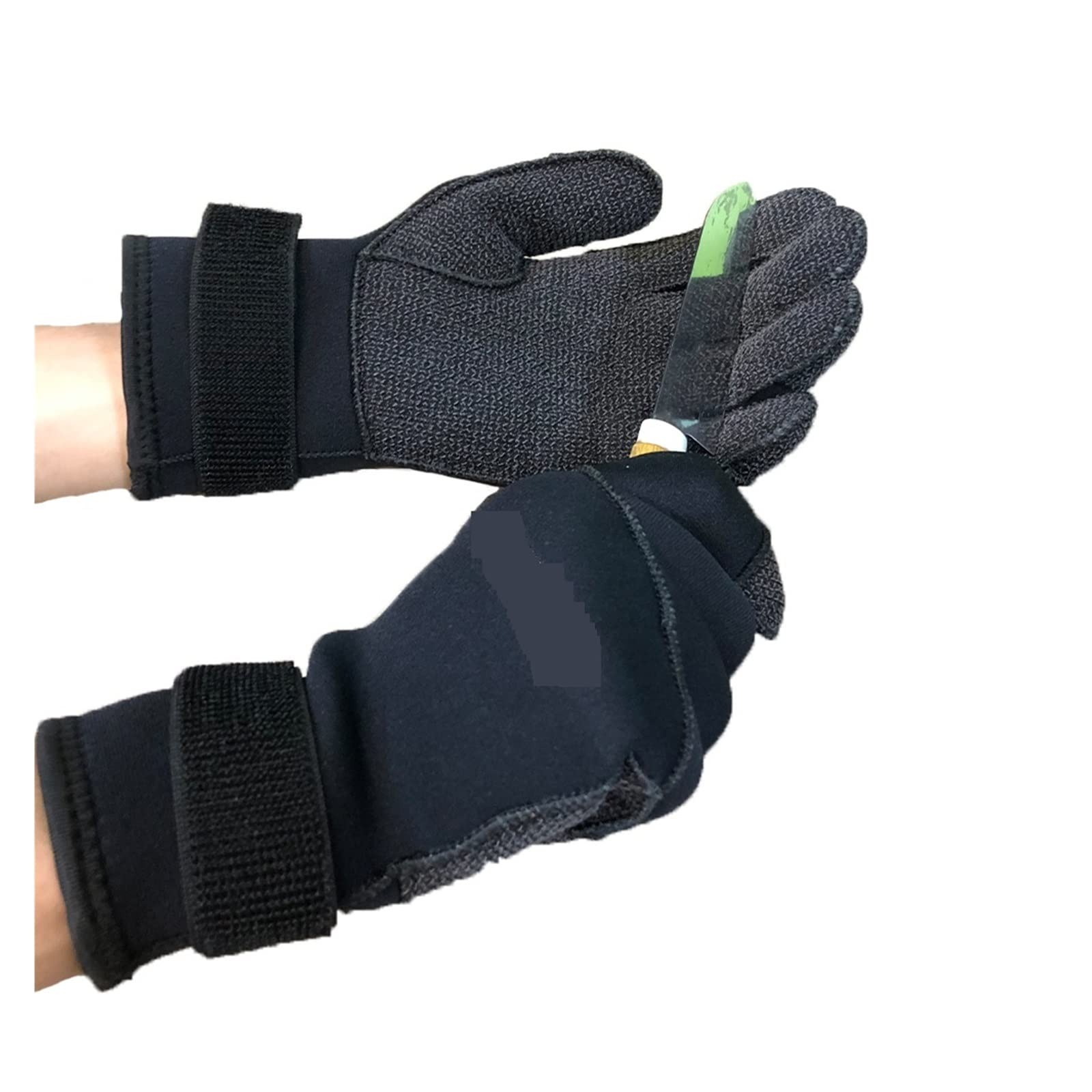 Guanti da Immersione Guanti da Immersione 3MM Antiscivolo Caccia Subacquea Scuba Snorkeling Guanti da Immersione Pesca Anti-Taglio Neri Regolabili Ampia Gamma di Applicazioni(XL)