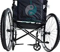 Cadeira De Rodas Dobrável Resistente Até 100kg Bk Preta