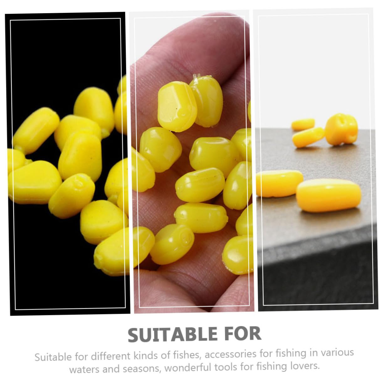 BESPORTBLE 400 Pièces Appât De Maïs Appâts De Pêche Artificiels Simulation Appâts De Carpe Faux Leurres Souples Faux Pop-Corn Leurres De Pêche en Eau Salée Appâts De Pêche Simulés