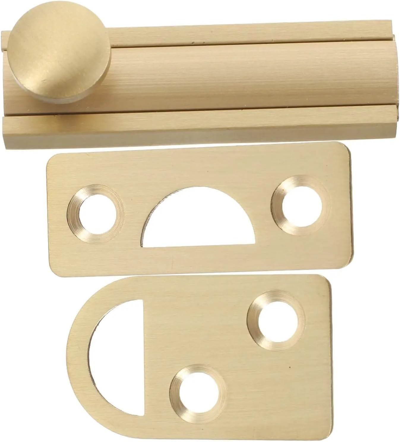 Slide Latch Lock 4Pcs Door Bolt Lock for Bedroom Barn Doors Sliding Gate Latches Heavy Duty Metal Security Locks Adjustable Catch Hardware